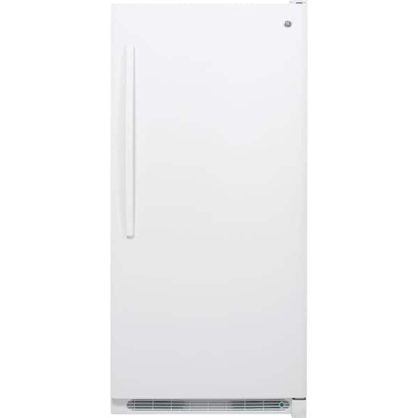 GE 20.9 cu. ft. Manual Defrost Upright Freezer in White