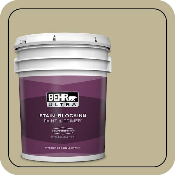 BEHR ULTRA 5 gal. #MQ6-30 Bamboo Shoot Extra Durable Eggshell Enamel Interior Paint & Primer
