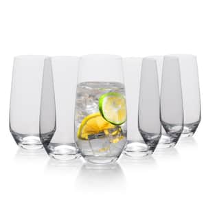 16.5 oz. Lead-Free Crystal Beverage Glasses (Set of 6)