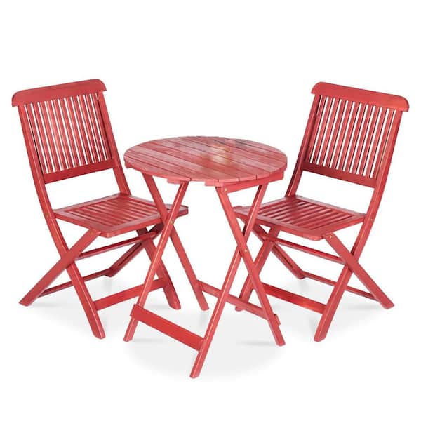 Ruby 3-Piece Teak Patio Conversation Seating Set