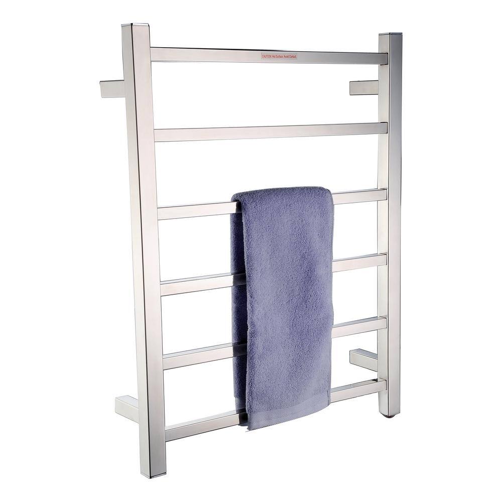 Charles Series Polished Chrome Stainless Steel Wall Mounted Towel Warmer