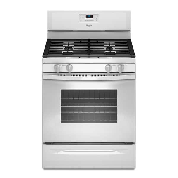 Whirlpool 5.0 cu. ft. Gas Range with Self-Cleaning Oven in White