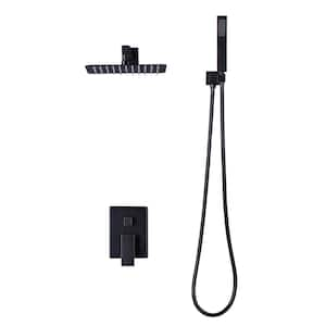 2-Spray Patterns with 1.8 GPM 10 in. Wall Mount Rain Fixed Shower Head in Oil Rubbed Bronze