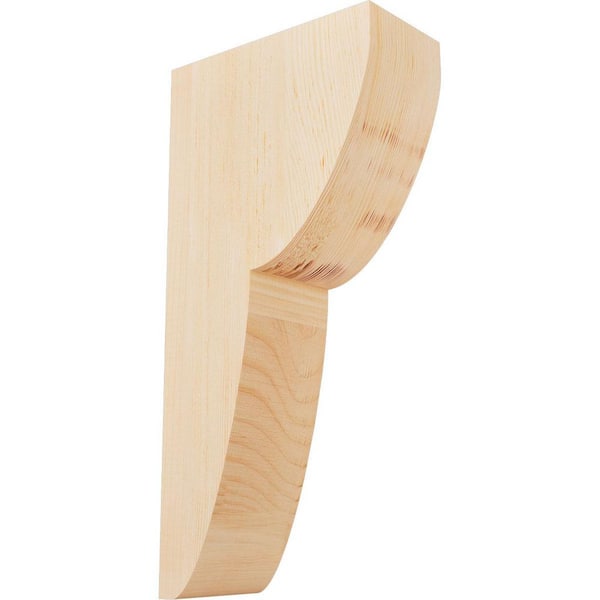 Ekena Millwork 5-1/2 in. x 12 in. x 24 in. Douglas Fir Crestline Smooth Corbel