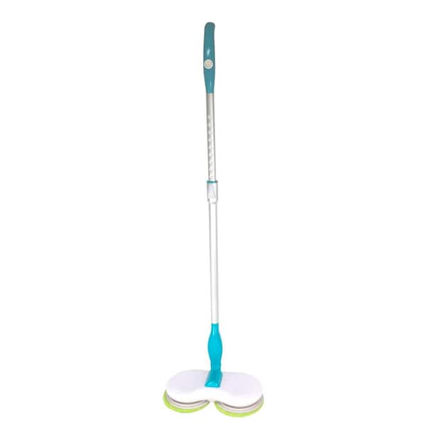 Hoover Clean Co. 20.5 in. Teal Cordless Hover Scrubber Mop with Dual ...