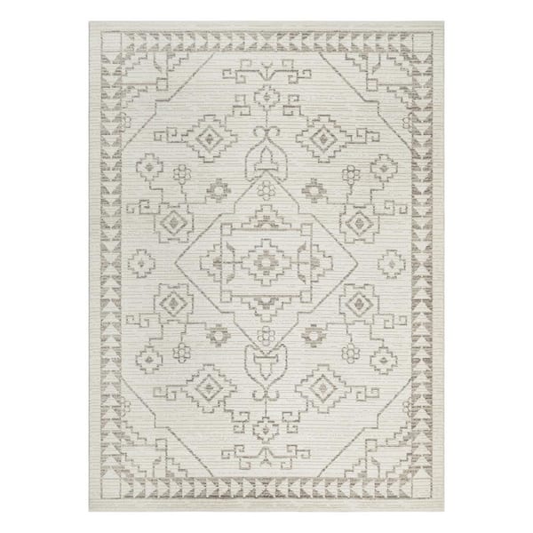 Concord Global Trading Nizza Collection Dakota Ivory 6 ft. x 9 ft. Traditional Area Rug