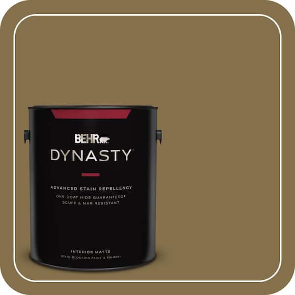BEHR DYNASTY 1 gal. #350F-7 Wild Mushroom Matte Interior Stain-Blocking Paint & Primer