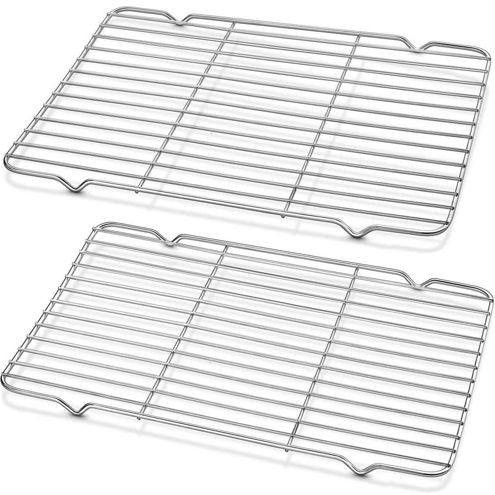 Set of 2 Heavy Duty Stainless Steel Cooling and Baking Racks, 10 x 15 in. Oven and Dishwasher Safe price history on PriceWatchPro
