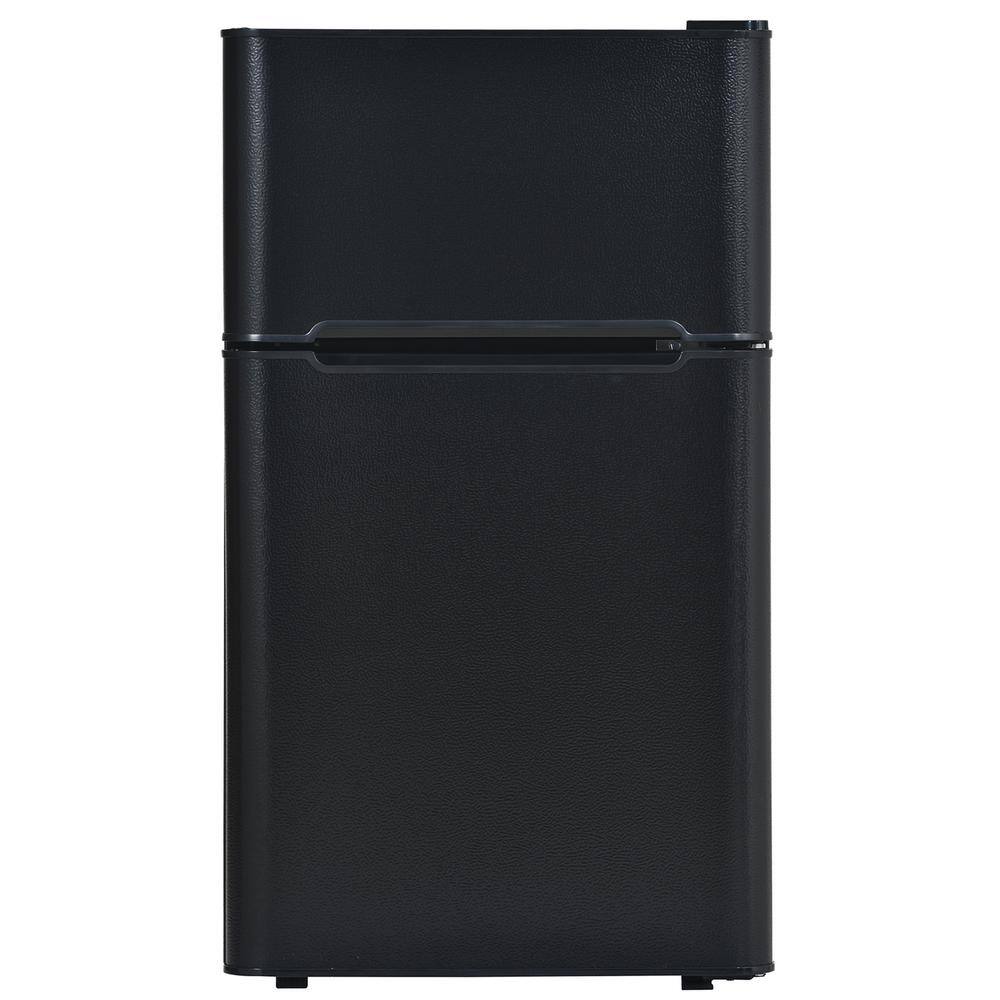 3.2 cu. ft. Retro Mini Fridge in Black with Freezer NBGBK01