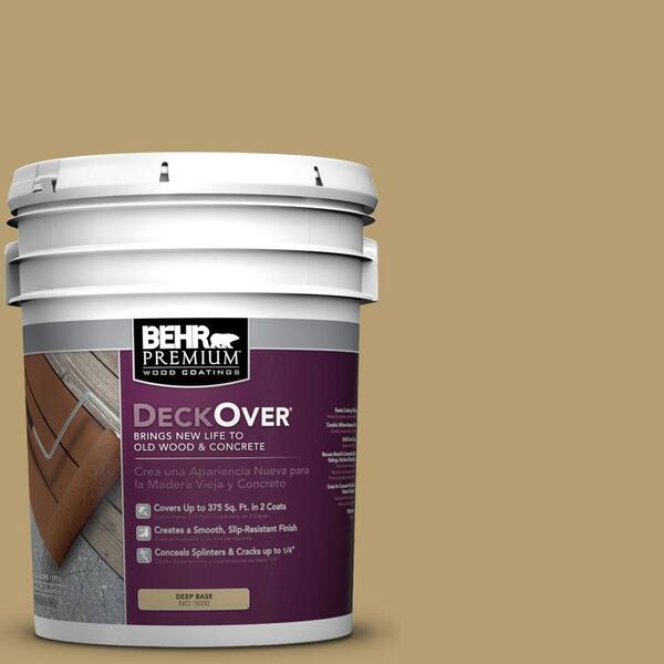 BEHR Premium DeckOver 5 gal. #SC-145 Desert Sand Solid Color Exterior Wood and Concrete Coating
