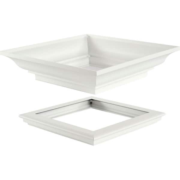 8 in. Aluminum Wellington Capital and Astragal with Feature for Endura-Aluminum Wellington Style Columns