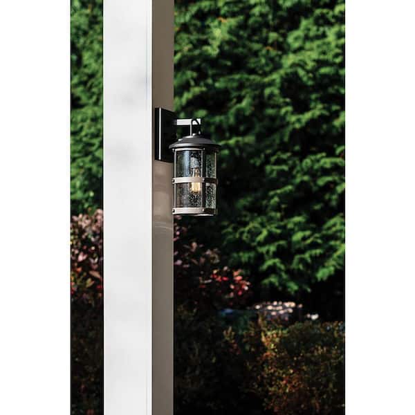 HINKLEY - Hinkley Lakehouse Small Outdoor Wall Mount Lantern, Black