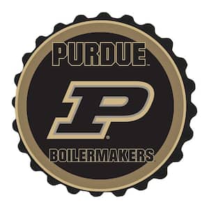 19 in. Purdue Boilermakers Plastic Bottle Cap Decorative Sign