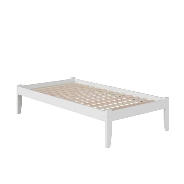 AFI Concord White Twin XL Platform Bed with Open Foot Board