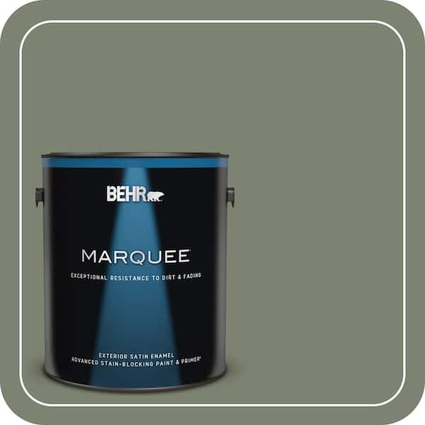 BEHR MARQUEE 1 gal. #PPU11-18 Cactus Garden Satin Enamel Exterior Paint & Primer