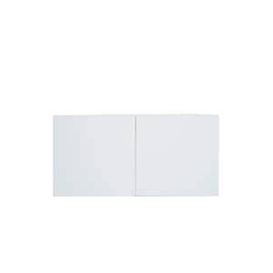 Radiance 36 in. W x 24 in. D x 18 in. H Ready to Assemble Slab Wall Bridge Kitchen Cabinet in White Gloss