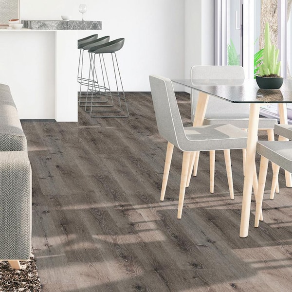 Grey Wolfe American Ash 22 MIL x 9 in. W x 48 in. L Click Lock Waterproof Luxury Vinyl Plank Flooring 23.95 sq. ft./Case