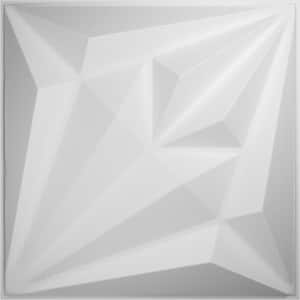 19 5/8 in. x 19 5/8 in. Diamond EnduraWall Decorative 3D Wall Panel, White, (50-Pack for 133.73 Sq. Ft.)