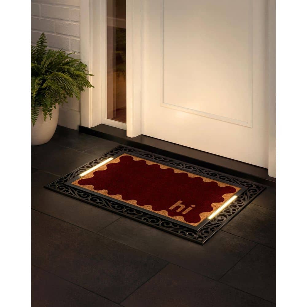 BriteStep Stripes 38 in. x 26.5 in. Pressure-Activated, Wireless, Auto Shut-Off, Indoor/Outdoor LED Door Mat price history on PriceWatchPro