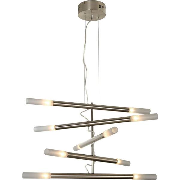 Filament Design Hayes 10-Light Brushed Nickel Multi-Light Pendant