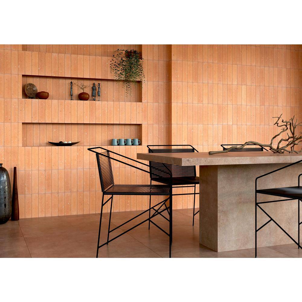 Cotto Matte Glazed Ceramic Brick Look Wall and Floor Tile