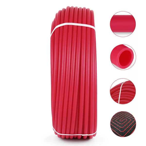 Oxygen Barrier PEX Tubing-1/2 in. X 500 Ft. Tube Coil-EVOH PEX-B Pipe for Radiant Floor Heating Pex Pipe