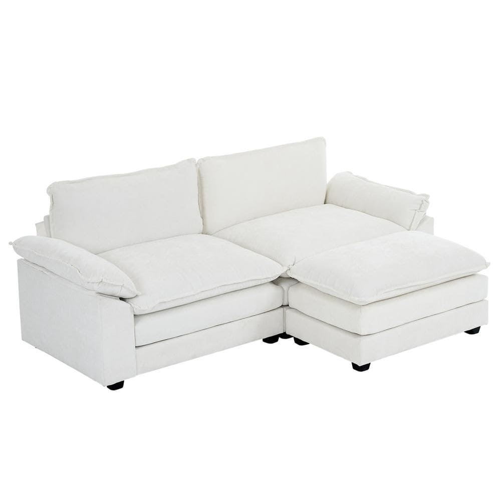 Double-Layer Cushion Wood Outdoor Loveseat with Beige Chenille Cushions price history on PriceWatchPro