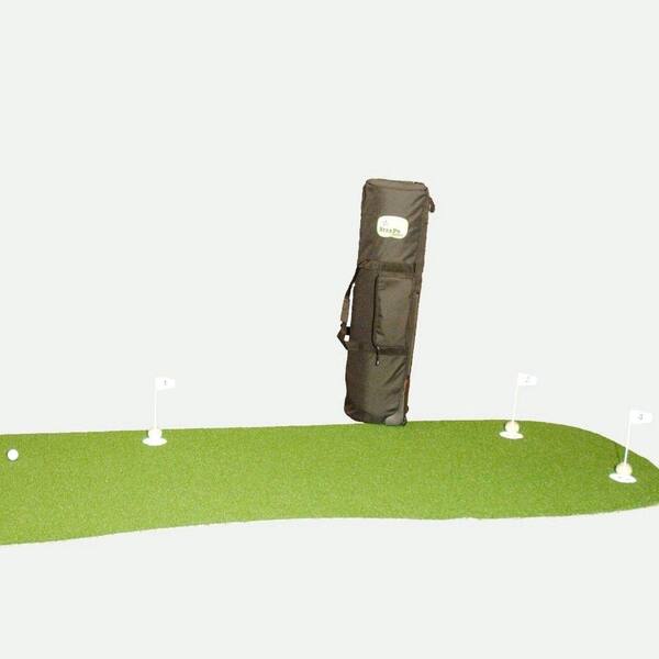 StarPro Greens 4 ft. x 12 ft. Indoor/Outdoor Synthetic Turf 5-Hole Golf Practice Putting Green