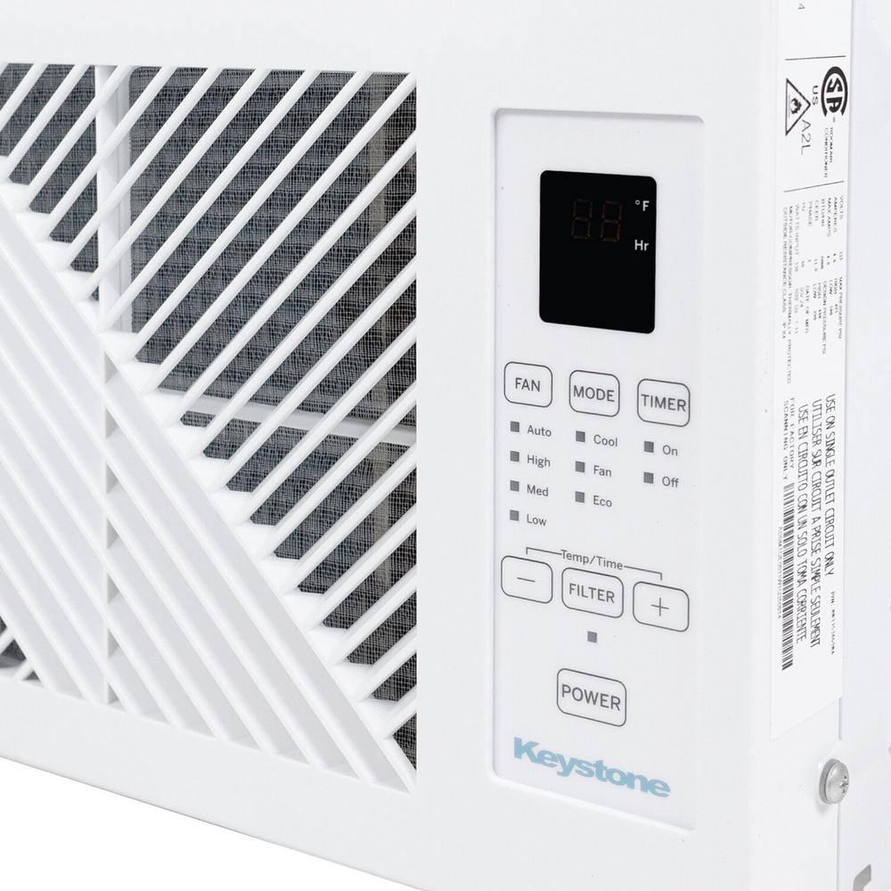 White 6000 BTU Window Mounted Air Conditioner with Remote Control