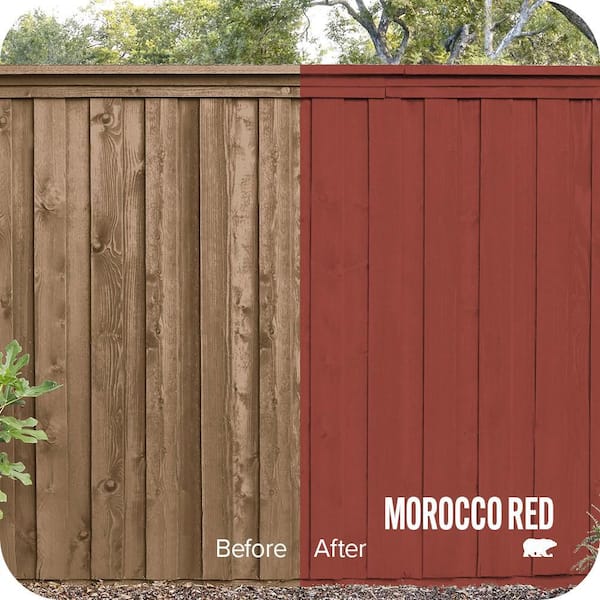 1 gal. #PPU2-17 Morocco Red Solid Color House and Fence Exterior Wood Stain