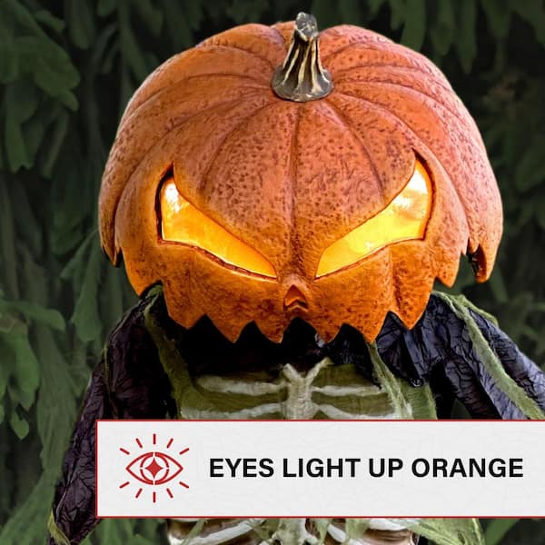 Haunted Hill Farm - 9 ft. Pumpkin Sentinel by Tekky, Premium Halloween Animatronic