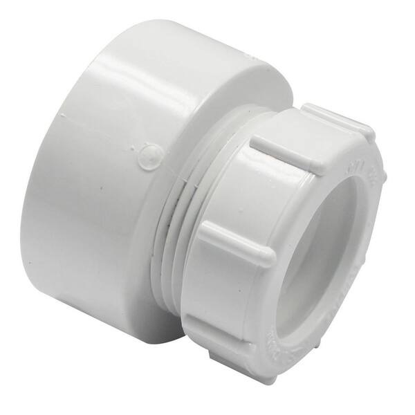 IPEX 11/2 in. x 11/4 in. PVC DWV Hub x SlipJoint Trap Adapter 34