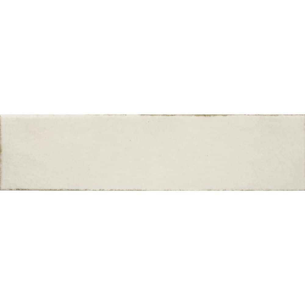 Terramater Vanilla 3-1/2 in. x 15 in. Glossy Porcelain Wall Tile (8.08 sq. ft. /case) price history on PriceWatchPro