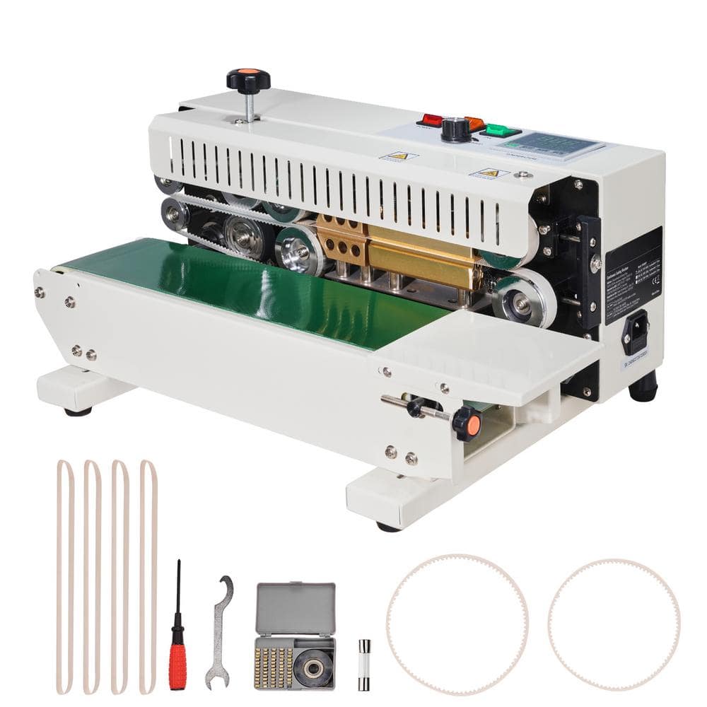 Continuous Bag Sealing Machine, Food Vacuum Sealer, 0.24-0.47 in. Seal W, Band Sealer, Digital Control, Apricot price history on PriceWatchPro