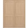 Steves & Sons 30 in. x 80 in. 2-Panel Archtop Left-Hand Unfinished Knotty  Pine Wood Single Prehung Interior Door with Bronze Hinges SIP0000006242 -  The Home Depot