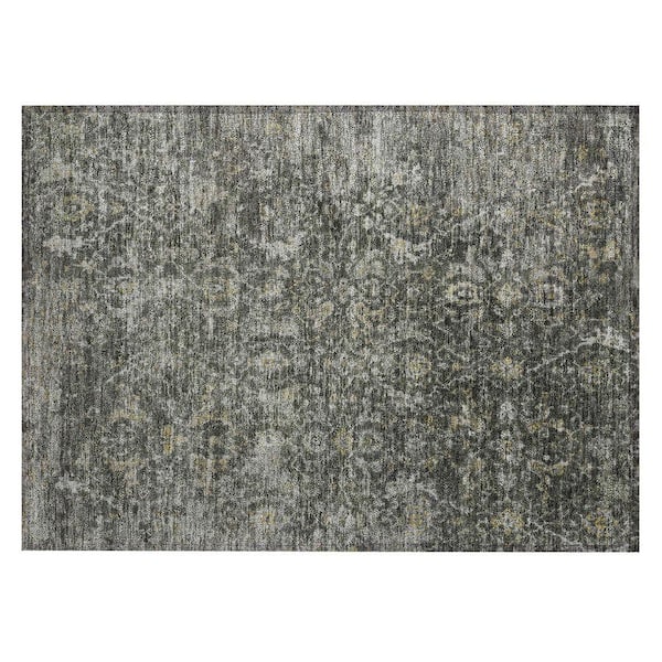 Chantille Machine Washable Indoor/Outdoor Abstract ACN2359 Pewter 2 ft. x 3 ft. Accent Rug