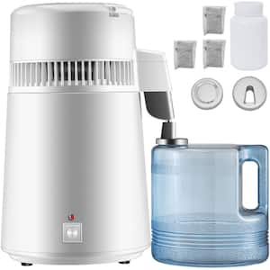 Pure Water Distiller 750W Fully Upgraded with Handle 1.1 Gal. /4L BPA Free Container Perfect for Home Use White