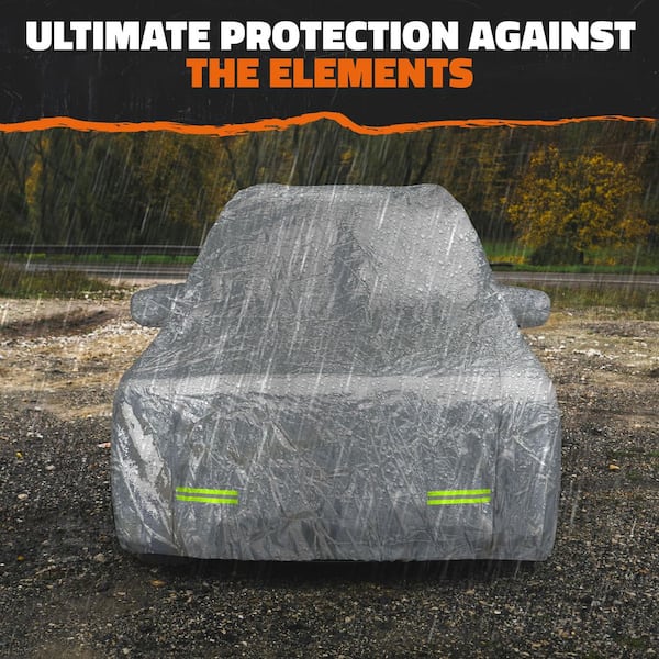 190 in. x 75 in. x 72 in. Water Resistant Car Cover - 150D Oxford Polyester - Medium SUV Cover