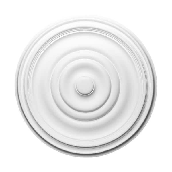 ORAC DECOR 19-1/8 in. x 19-1/8 in. x 1-1/2 in. Plain Primed White Polyurethane Ceiling Medallion