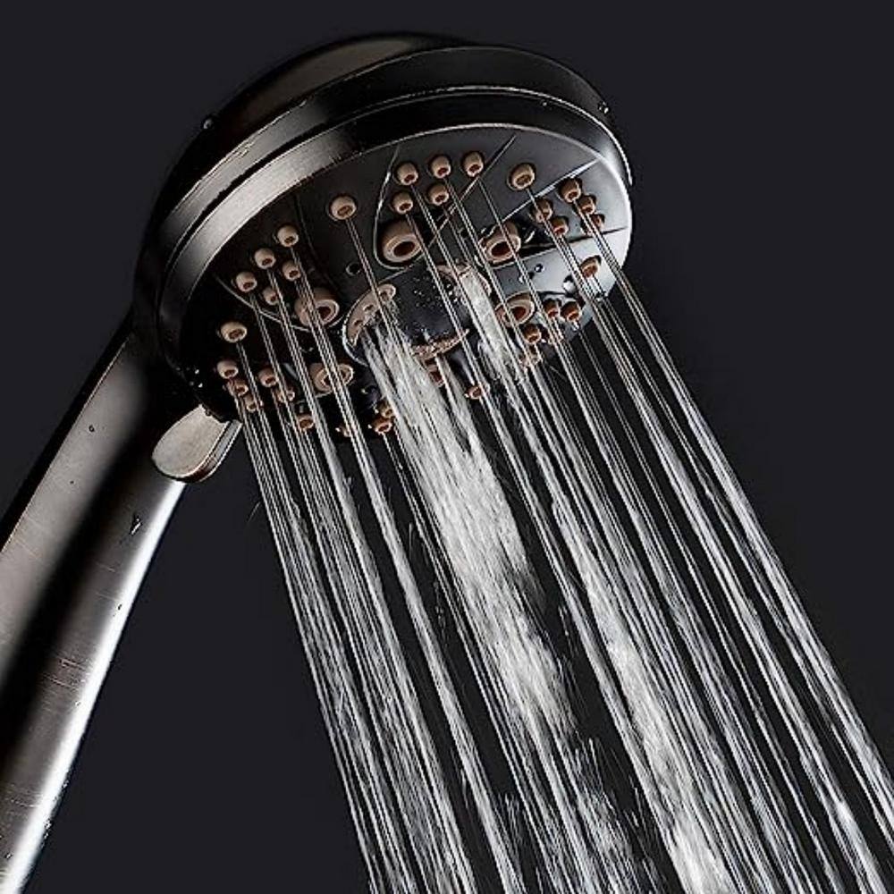 Oil Rubbed Bronze Handheld Shower with 6 Spray Settings
