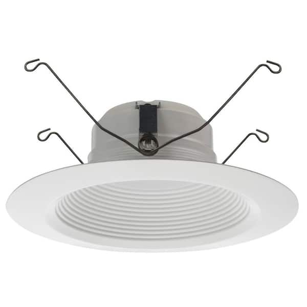Lithonia Lighting E-Series 5 in. and 6 in. Matte White Recessed LED Baffle Module (3000K)