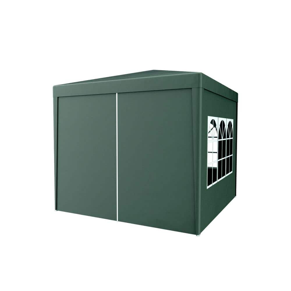 10 ft. x 10 ft. Party Tent Outdoor Heavy Duty Gazebo Wedding Canopy + 4 Removable Walls, Green price history on PriceWatchPro