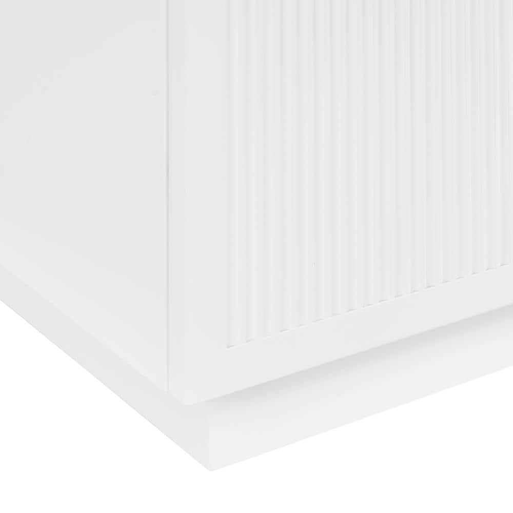 Addison 60" White Solid Wood Double Vanity with Engineered Stone Top