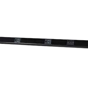 Wiremold Plugmold 5 ft. 9-Outlet GFCI Multi-Outlet Strip with Tamper Resistant Receptacles, Black