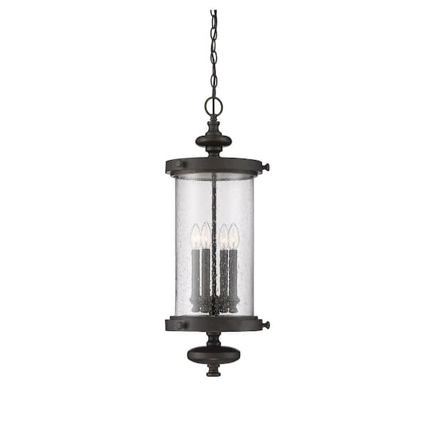 Savoy House Palmer 4-Light Walnut Patina Outdoor Hanging Lantern