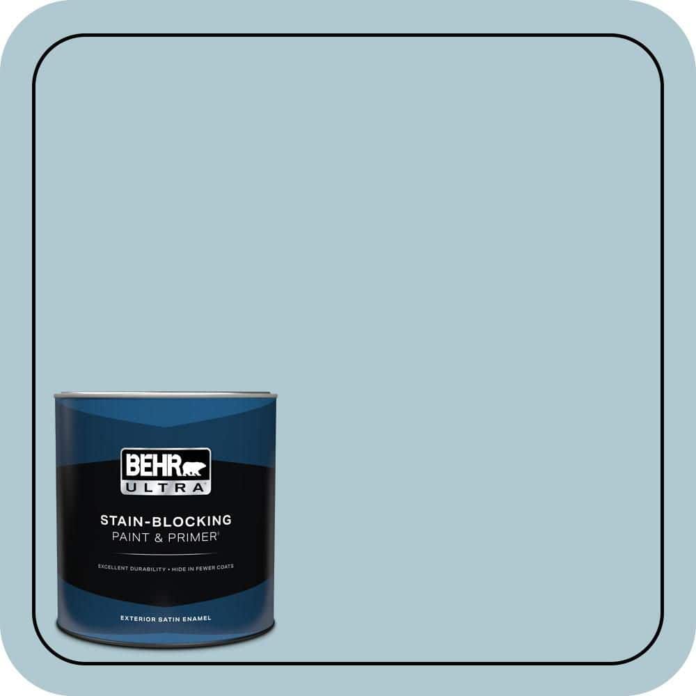 1 qt. #S470-2 Gentle Sea Satin Enamel Exterior Paint & Primer price history on PriceWatchPro