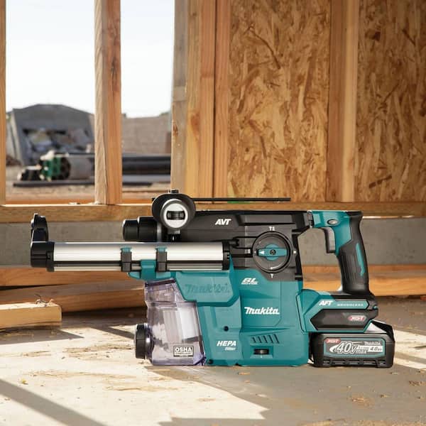 40V max XGT Brushless Cordless 1-3/16 in. Rotary Hammer Kit with Extractor, AFT, AWS Capable (4.0Ah)