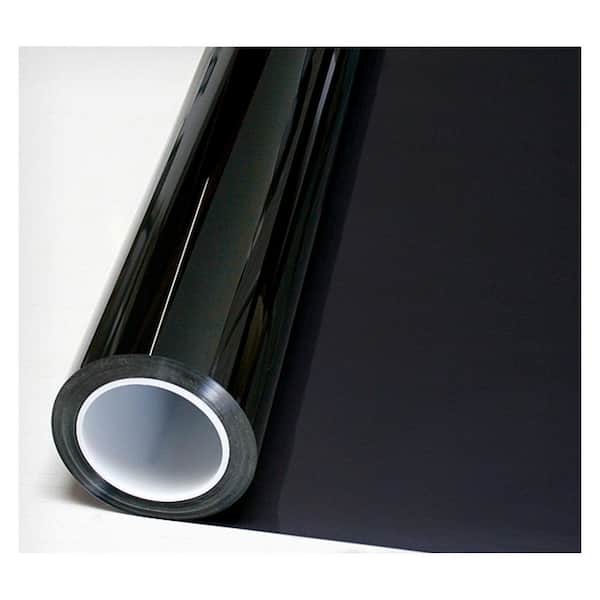 BuyDecorativeFilm 24 in. x 23 ft. S8MB20 Security and Daytime Privacy 8 Mil Black 20 (Dark) Window Film