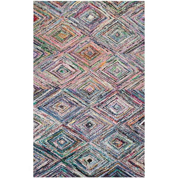 SAFAVIEH Nantucket Multi 6 ft. x 9 ft. Diamonds Geometric Area Rug