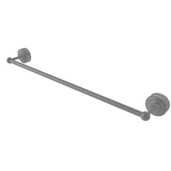 Allied Brass Que New Collection 30 in. Over-the-door Single Towel Bar in Matte Gray